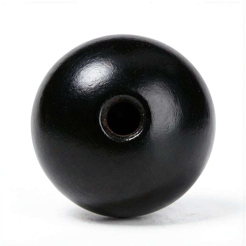 Scratch Crack Resistant Ebony Wood Beads 12mm No Sharp Burrs No Fray Strings - Image 2