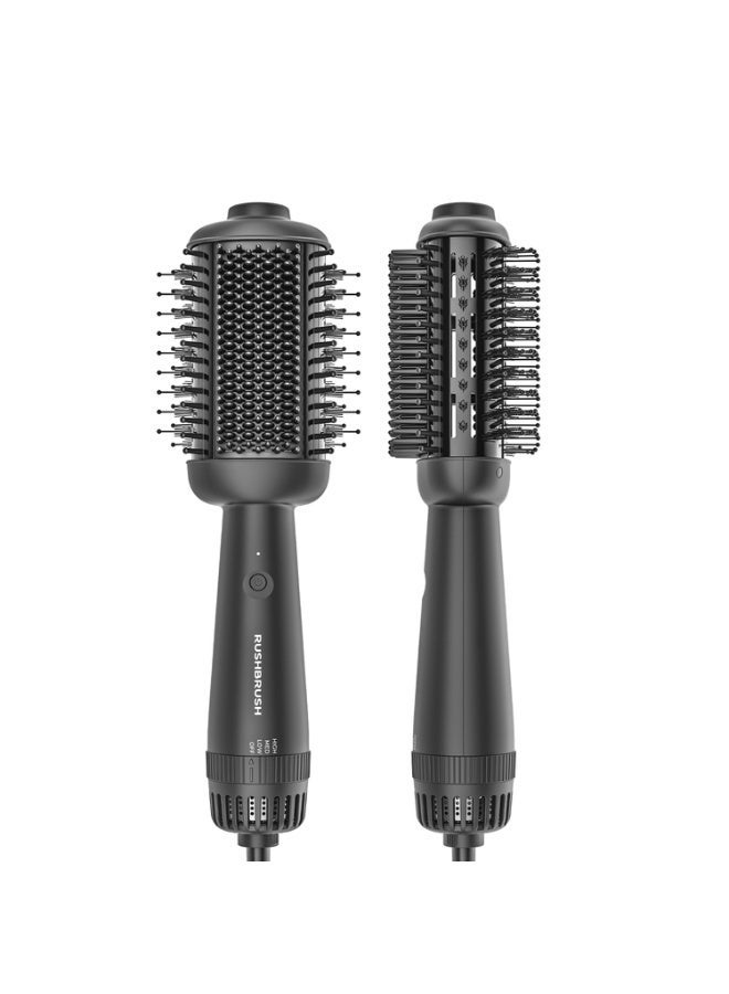 Rush Brush VS2 -Dual-Function Styler - 1000w - 3 Heats - 2 Speed Settings - Ionic Technology - Advanced PTC Heating Technology - Ceramic-Coated Combs - 360° Swivel Cord - Black - Image 1