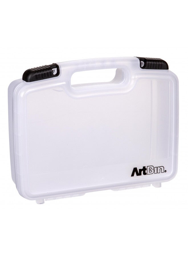 ArtBin 6977AB 12 inch Quick View Deep Base Carrying Case, Portable Art & Craft Organizer with Handle, [1] Plastic Storage Case, Translucent - Image 3