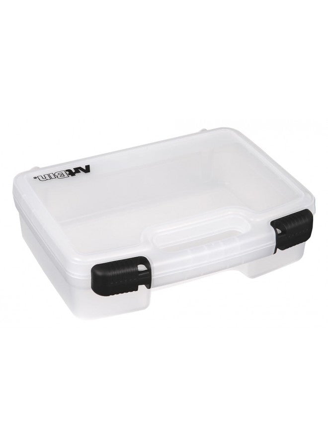 ArtBin 6977AB 12 inch Quick View Deep Base Carrying Case, Portable Art & Craft Organizer with Handle, [1] Plastic Storage Case, Translucent - Image 2