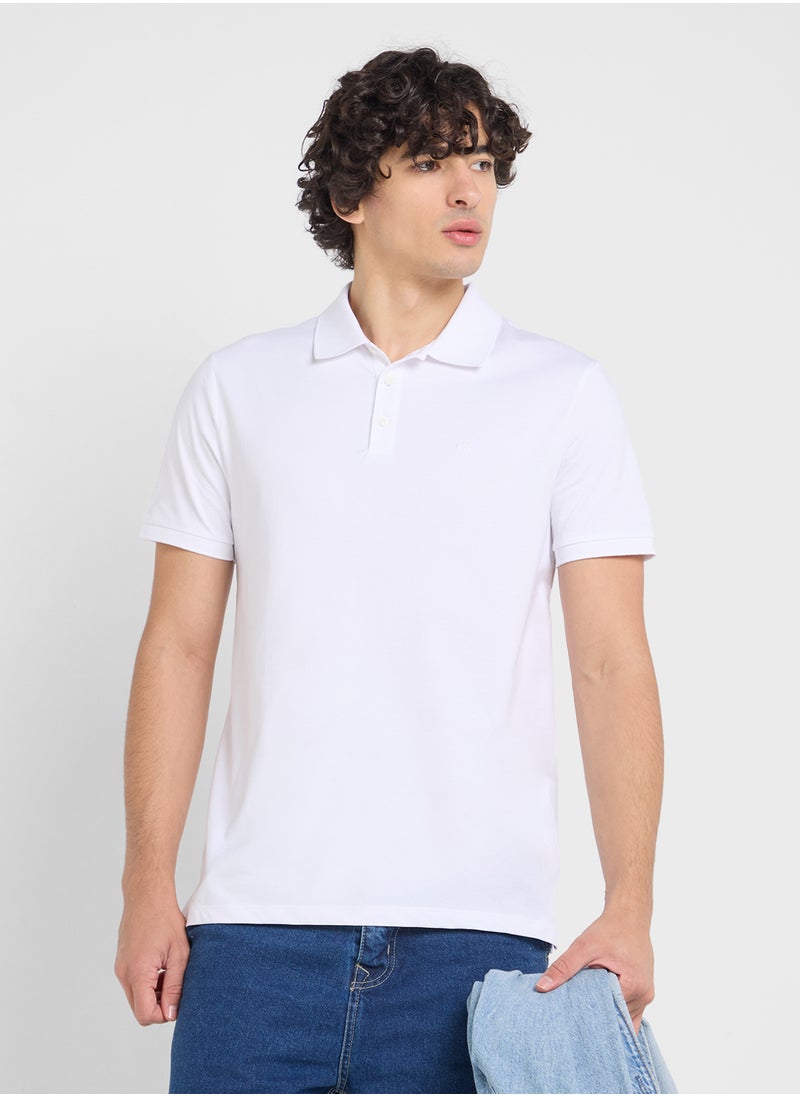 Calvin Klein Jeans Cotton Short Sleeve Polo  - Image 1