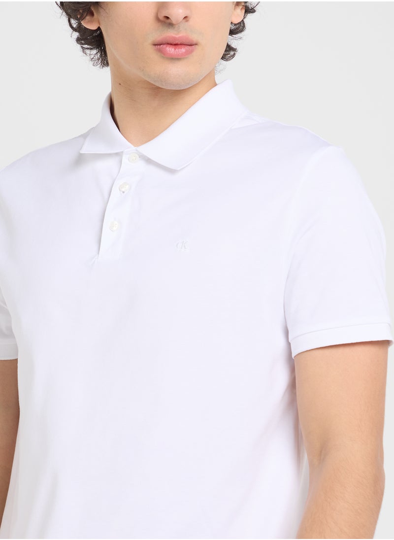 Calvin Klein Jeans Cotton Short Sleeve Polo  - Image 3