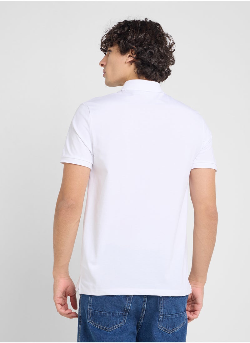 Calvin Klein Jeans Cotton Short Sleeve Polo  - Image 2