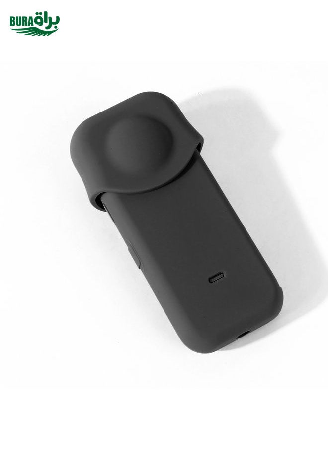 BURAQ Full Body Dust-proof Silicone Protective Case for Insta360 ONE X2(Black)  - Image 3