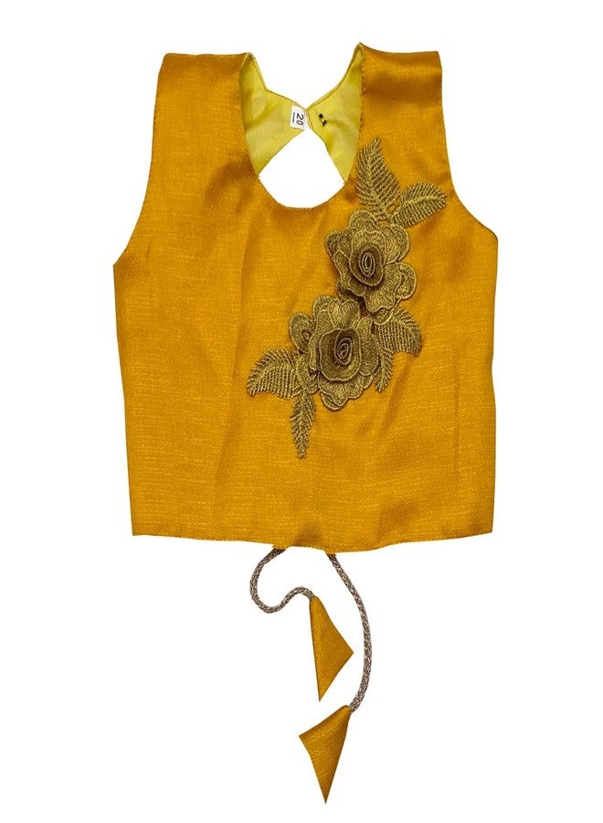 SR CREATION Girl Net Readymade Lehenga choli (4096-deep pink KASHYAP (1-2 YEARS)_DEEP PINK_18 Months-24 Months) - Image 4