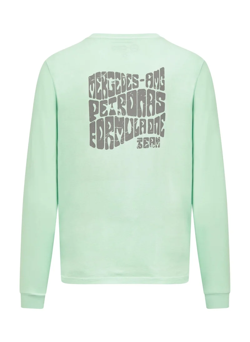 AMG Petronas Formula 1 Team  Mercedes-AMG Petronas F1 Team long-sleeved Retro T-shirt for Men | Best Price UAE