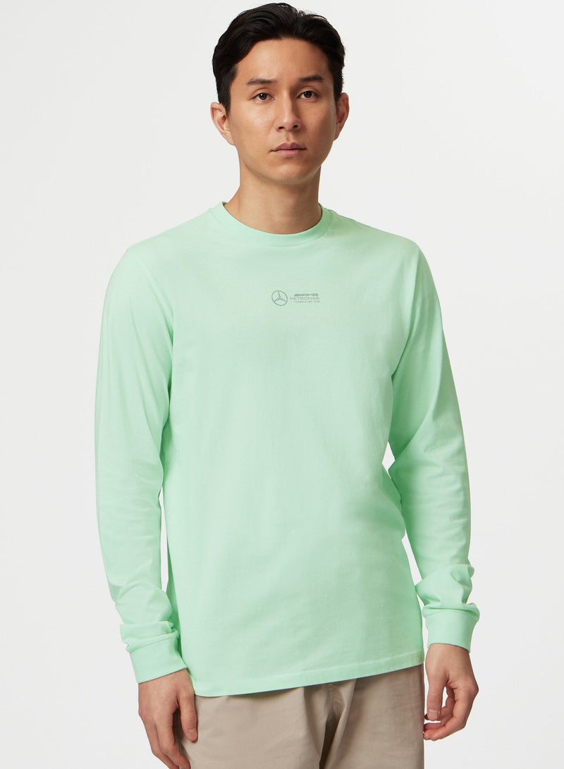 AMG Petronas Formula 1 Team Mercedes-AMG Petronas F1 Team long-sleeved Retro T-shirt - Image 1