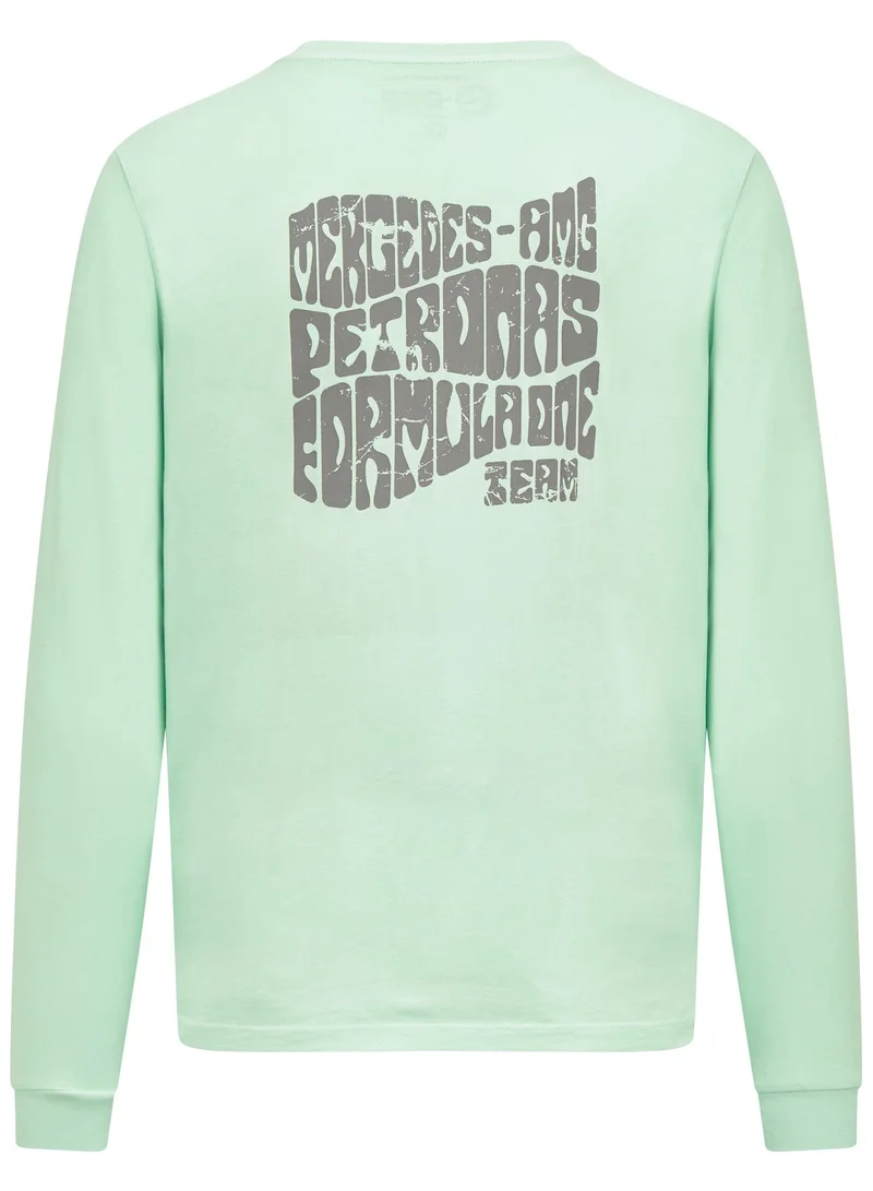 AMG Petronas Formula 1 Team  Mercedes-AMG Petronas F1 Team long-sleeved Retro T-shirt for Men | Best Price UAE