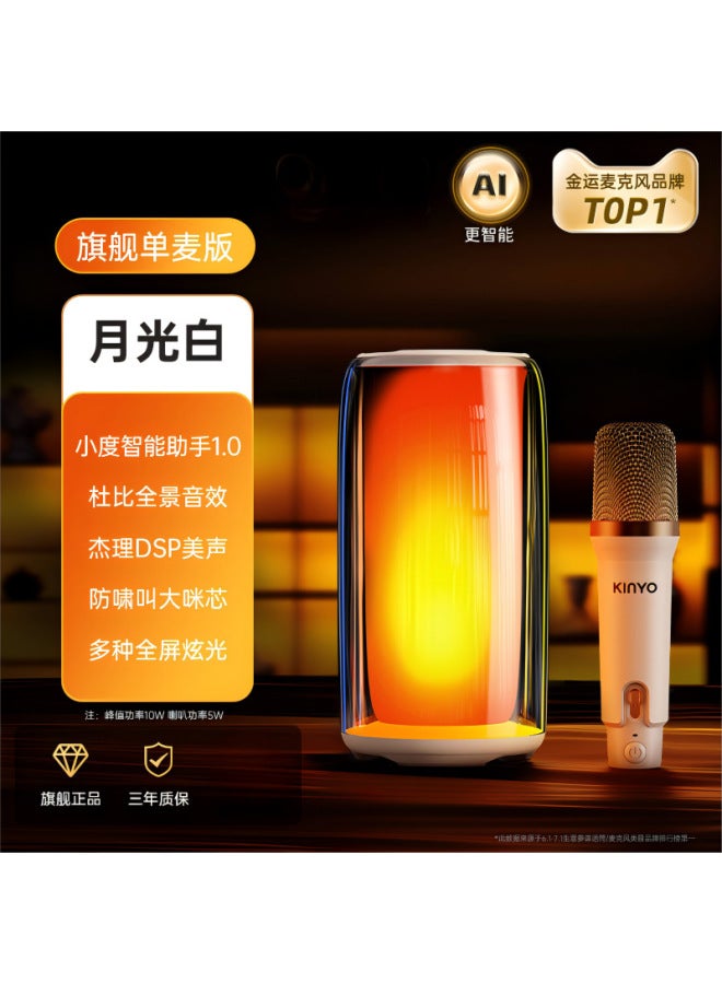 K9 Microphone Audio Integrated Microphone Home Outdoor K-song Portable Small Audio Wireless Set Bluetooth Audio - Image 1