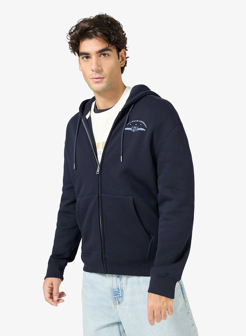 GUESS Casual Front And Back Full Zip Hoodie - Image 1