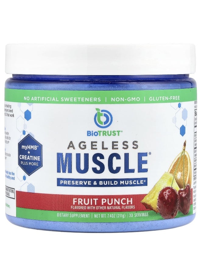 BioTrust BioTRUST, Ageless Muscle®, Fruit Punch, 7.4 oz (211 g)  - Image 1