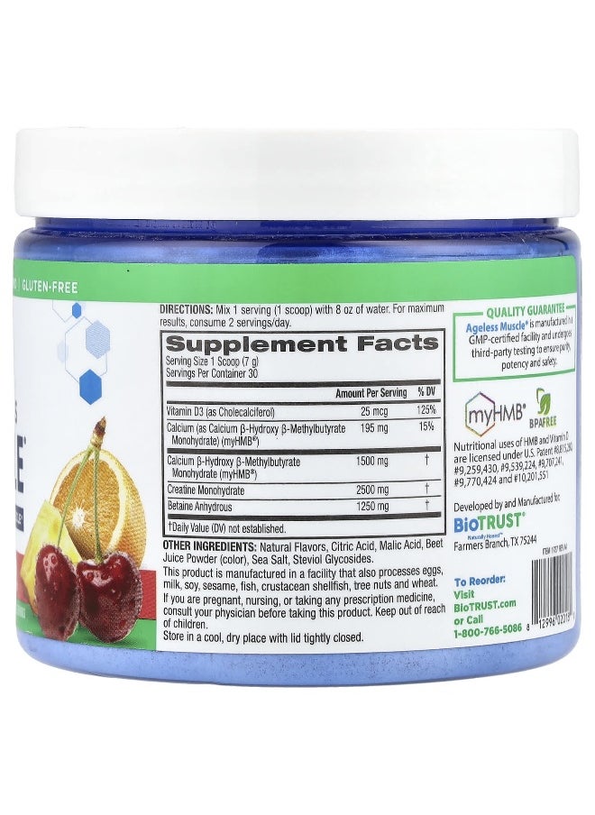 BioTrust BioTRUST, Ageless Muscle®, Fruit Punch, 7.4 oz (211 g)  - Image 2