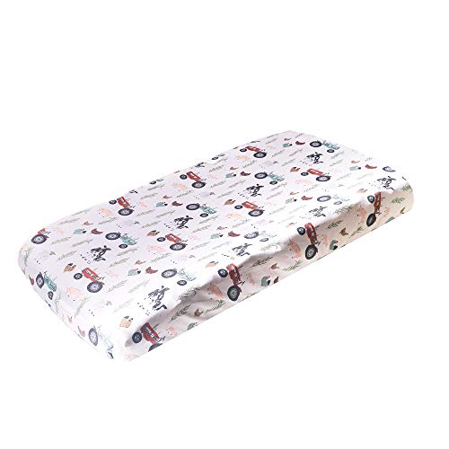 Copper Pearl Premium Knit Changing Pad Cover Soft, Stylish, and Universal Fit for All Standard Diaper Changing Pads, Trendy Design Changing Pad Covers, Jo - Image 1
