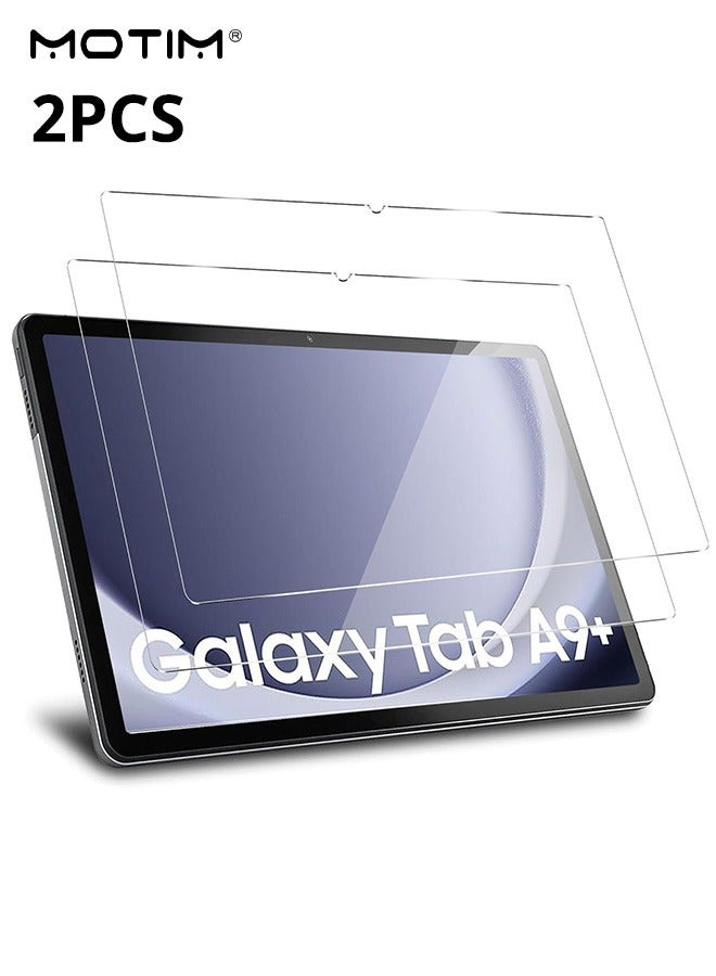 Motim 2 Pack Tempered Glass Screen Film for Samsung Galaxy Tab A9 Plus 11 Inch 2023, Screen Protector Guard for 11" Galaxy Tab A9+/Plus Tablet-Clear - Image 1