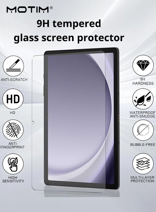 Motim 2 Pack Tempered Glass Screen Film for Samsung Galaxy Tab A9 Plus 11 Inch 2023, Screen Protector Guard for 11" Galaxy Tab A9+/Plus Tablet-Clear - Image 3
