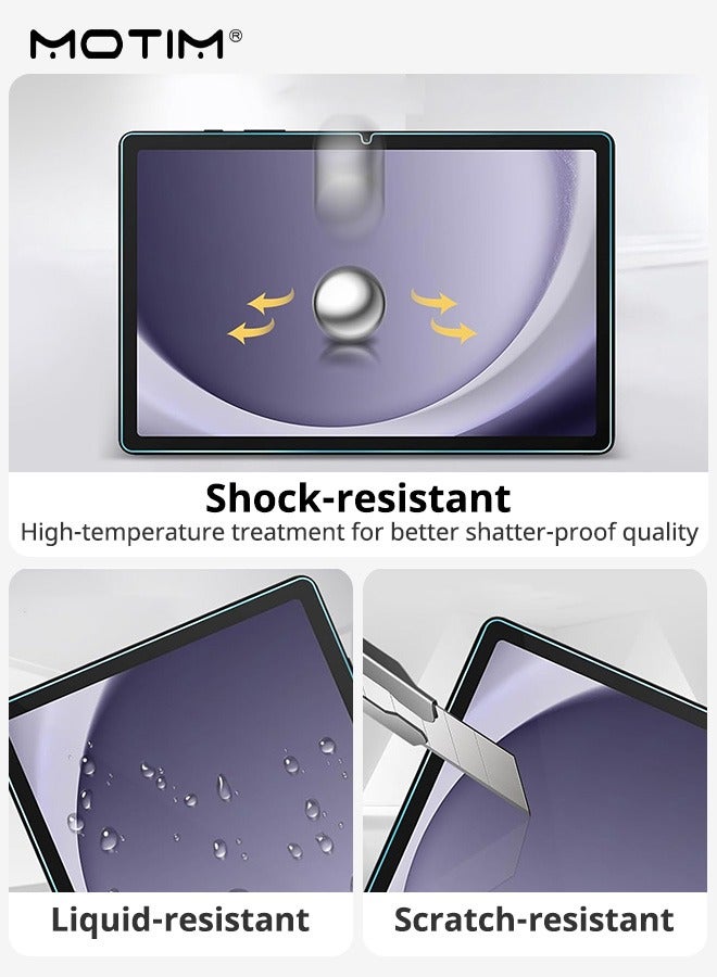 Motim 2 Pack Tempered Glass Screen Film for Samsung Galaxy Tab A9 Plus 11 Inch 2023, Screen Protector Guard for 11" Galaxy Tab A9+/Plus Tablet-Clear - Image 5