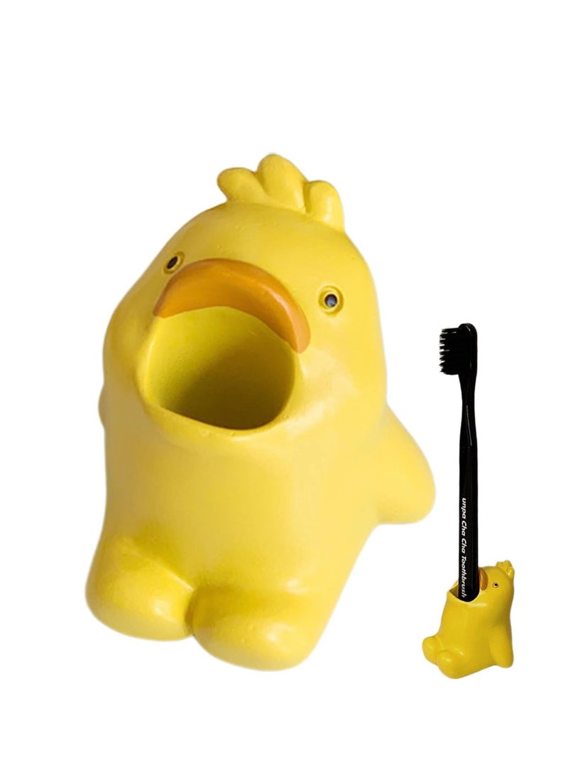 1pc Cartoon Animals Pen Container For Office School Accessories And Toothbrush Holder