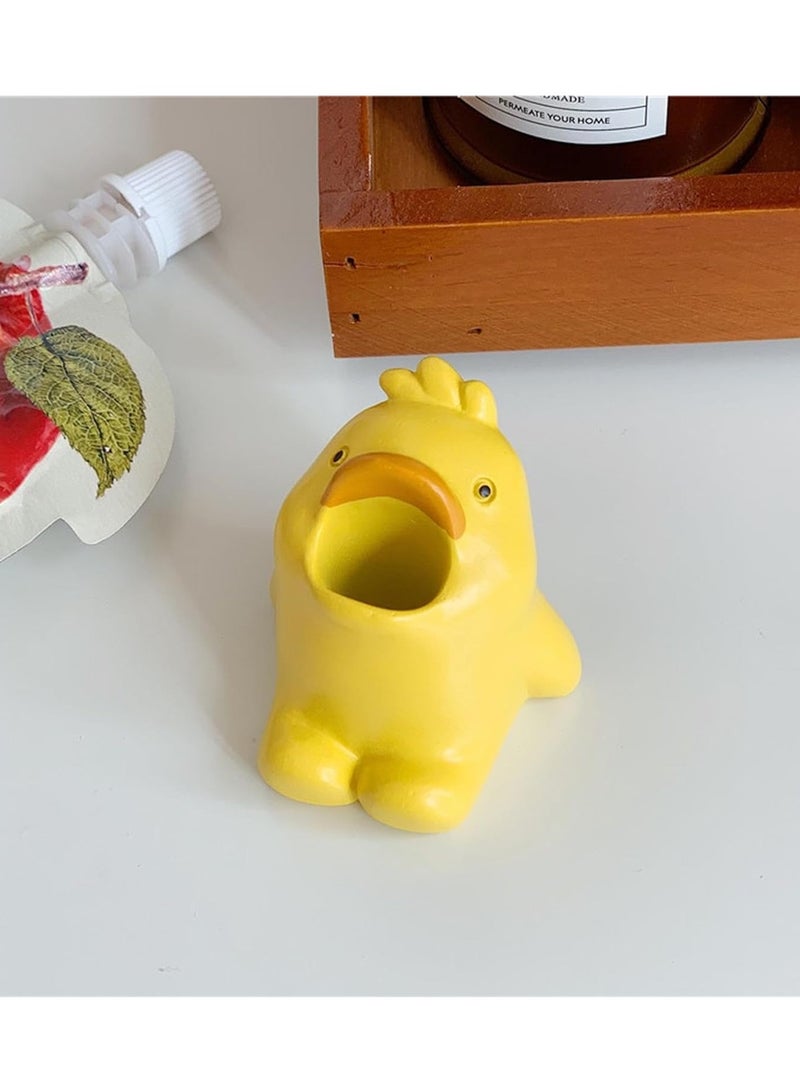 1pc Cartoon Animals Pen Container For Office School Accessories And Toothbrush Holder
