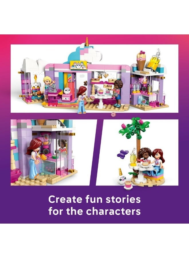LEGO Friends Unicorn Dream Café - Toy Cake Shop w/ 3 Mini Dolls, Cash Register & Play Food Accessories incl. Cupcakes - Birthday Gift for 6+ Year Old Girls - 42684 - Image 4