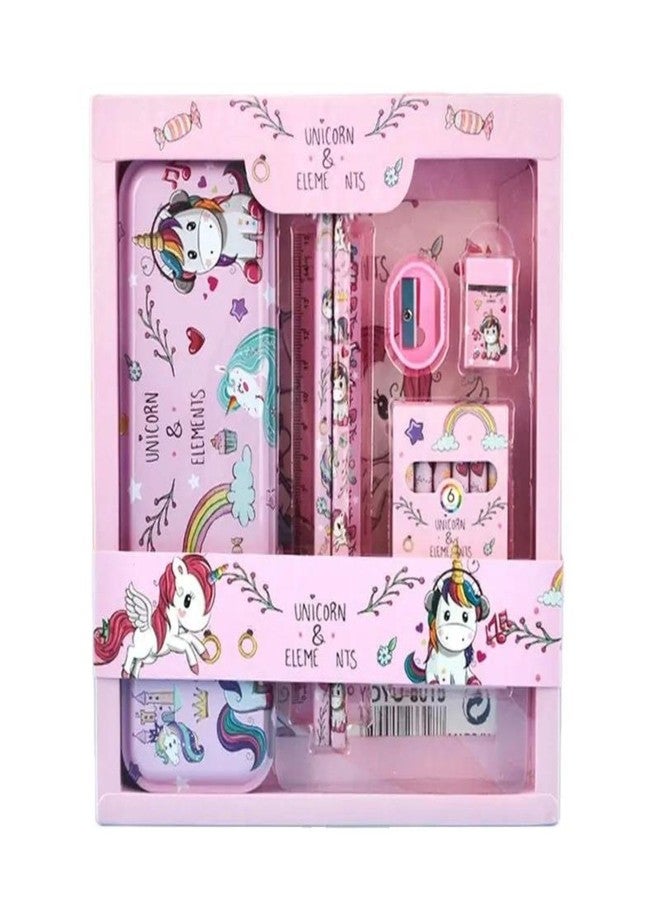 ARTLABEL Cartoon Theme Stationery Set for Boys & Girls | Birthday Return Gifts combo pack for School Kids & Children (Unicorn) - Image 1