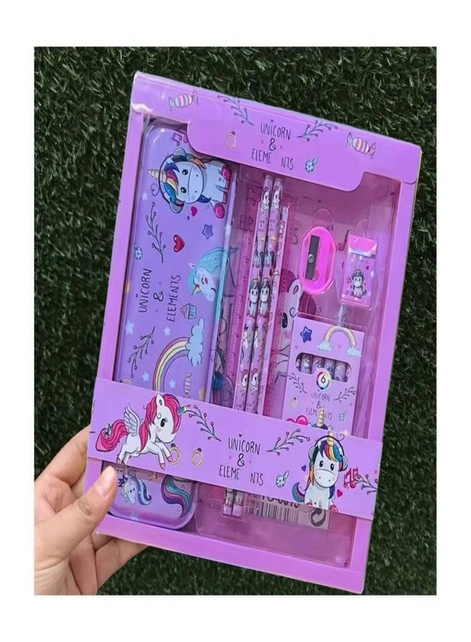 ARTLABEL Cartoon Theme Stationery Set for Boys & Girls | Birthday Return Gifts combo pack for School Kids & Children (Unicorn) - Image 5