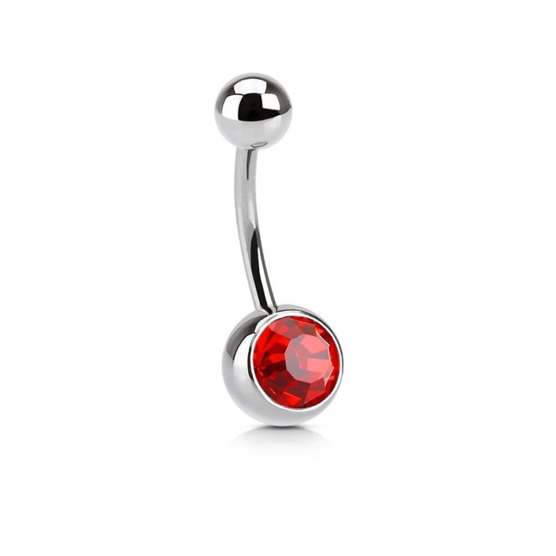 Belly Button Ring Body Jewelry Piercing Navel Ring Barbells with Cubic Zirconia