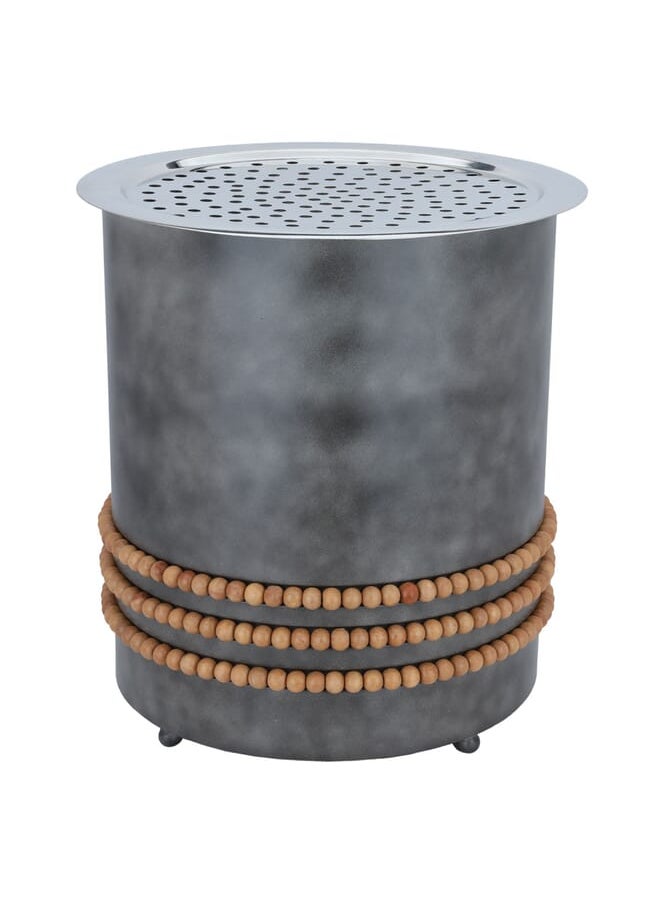 Alsaif Gallery Indian Grey Steel Food Heater  - Image 1
