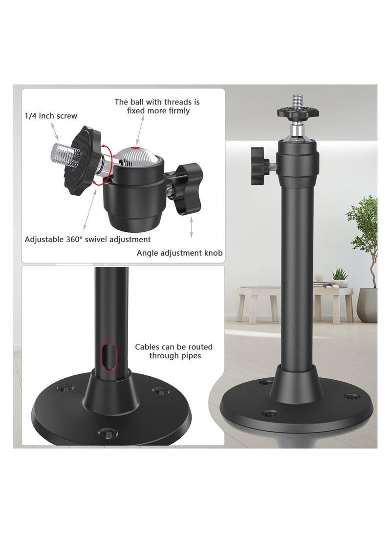 Anmi Mini Ceiling Wall Projector Mount Stand, Adjustable Tilt & Swivel Hanging Projector Holder, Wall Mount Hanger Rack Stand for Mini Projector with 2 Free Adapters (175mm, Black)  - Image 3
