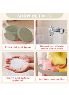 XiuWoo Toys Organizer 3-Tier Clear Stackable Separable Animal Storage Tube, Transparent Doll Organizer, Toy Display Bucket, Stuff Plushie Toys Tube, Plush Doll Storage, Toy Storage Rack, Home storage rack, Dispaly Rack  - Image 2