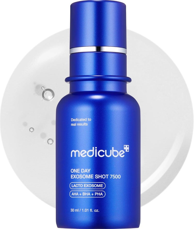 Medicube Zero Exosome Shot 7,500 PPM Spicule Facial Serum | Liquid Booster Serum | Exosome, AHA+BHA+PHA | Pore Care, Dead Skin Cells, Skin Texture | Korean Skin Care - Image 1
