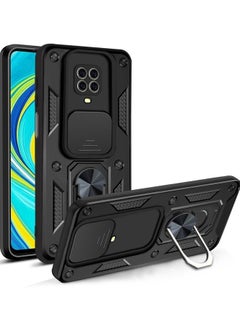 Generic Shield Full Protection Case With Metal Ring &Slide Camera Cover For redmi note 9s / redmi note 9 pro case  - Image 1