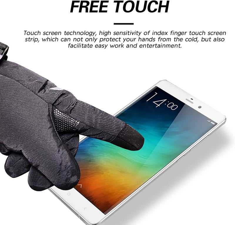 klarako Heated Gloves for Men Women Winter Gloves Heated Ski Gloves with Battery Warm Thermal Gloves Outdoor for Skiing Snowboarding Hunting Skating Hiking Cycling (Black, One Size) - Image 4
