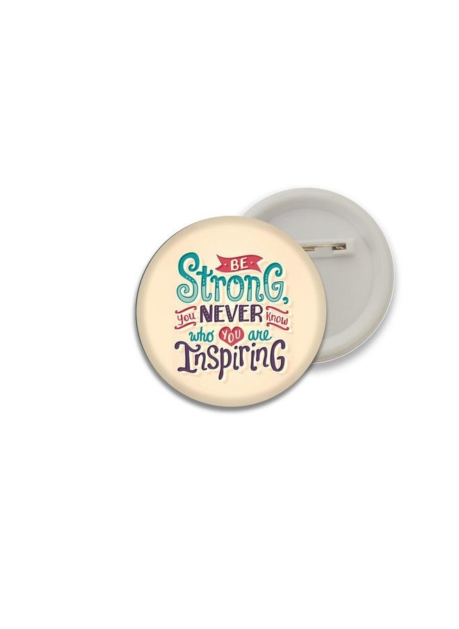 D2c D2C Inspirational | Motivational Quotes Collection Work Hard Dream Big Round Plastic Button Badges | Decorative Accessories For Bags and Bagpacks - Multicolor  - Image 5