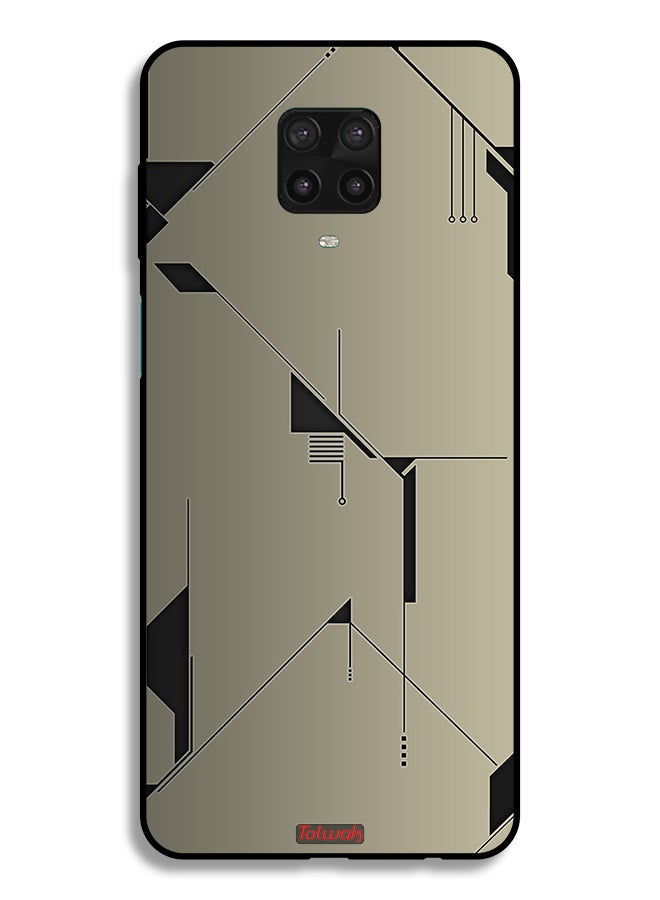 Tolwak Xiaomi Redmi Note 9 Pro Protective Case Cover Minimalism Abstract Digital Art - Image 2