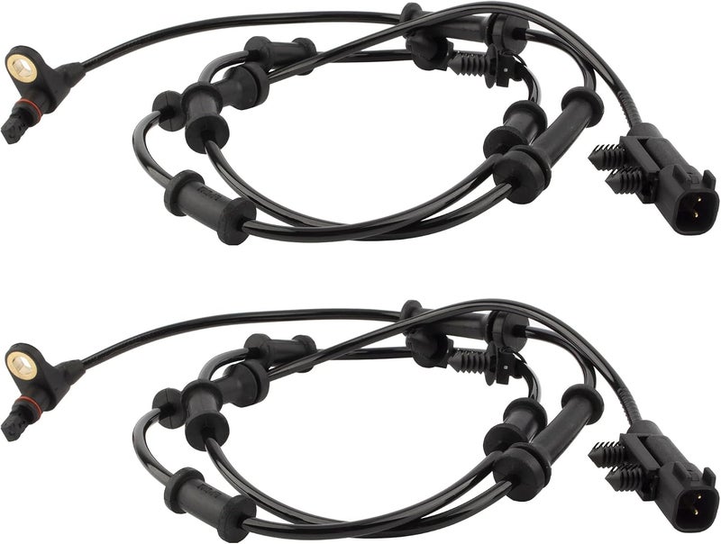 Boxi 2Pcs Front Left & Right ABS Wheel Speed Sensor Fit 2008-2017 for Jeep Wrangler 3.6L 3.8L / 2018 Wrangler JK Replace # 68003281AA 68003281AC ALS1918 695-900 - Image 3