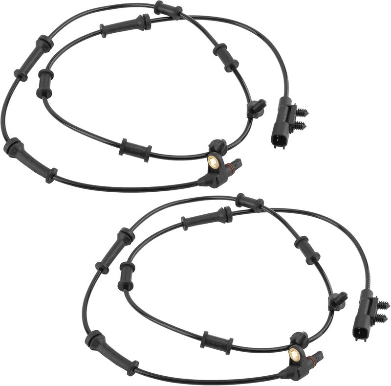 Boxi 2Pcs Front Left & Right ABS Wheel Speed Sensor Fit 2008-2017 for Jeep Wrangler 3.6L 3.8L / 2018 Wrangler JK Replace # 68003281AA 68003281AC ALS1918 695-900 - Image 1