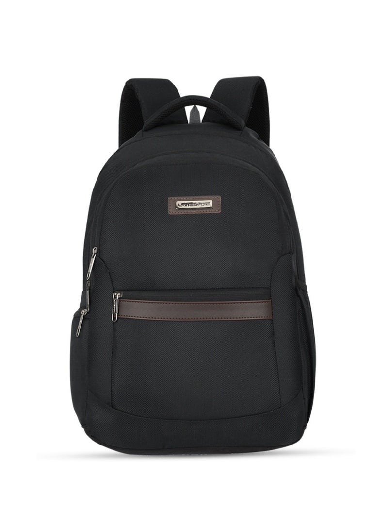 Lavie Sport Alliance Pro 37L Laptop Backpack with Raincover For Men & Women (Black) - Image 1