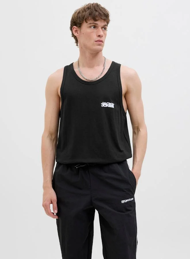 JACK & JONES Jack & Jones Logo Print Relaxed Fit Tank