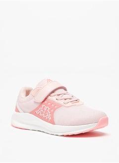 Kappa Girls' Colourblock Sports Shoes with Hook and Loop Closure  - Image 1