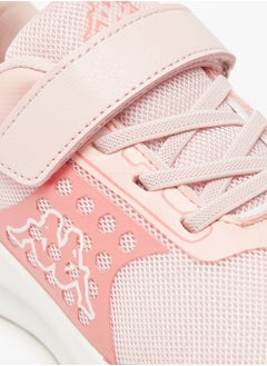 Kappa Girls' Colourblock Sports Shoes with Hook and Loop Closure  - Image 5