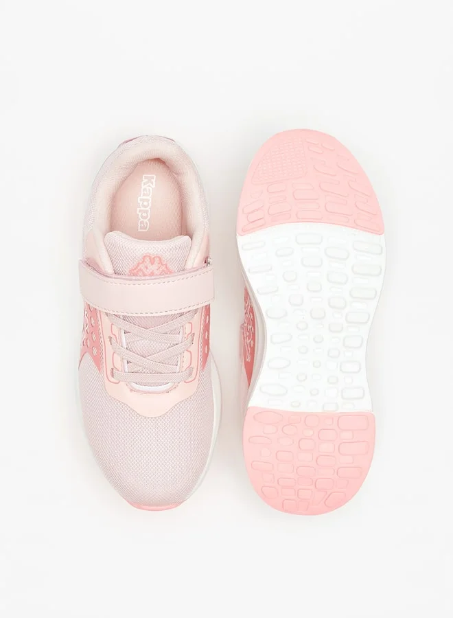 Kappa Girls' Colourblock Sports Shoes with Hook and Loop Closure