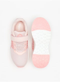 Kappa Girls' Colourblock Sports Shoes with Hook and Loop Closure  - Image 4