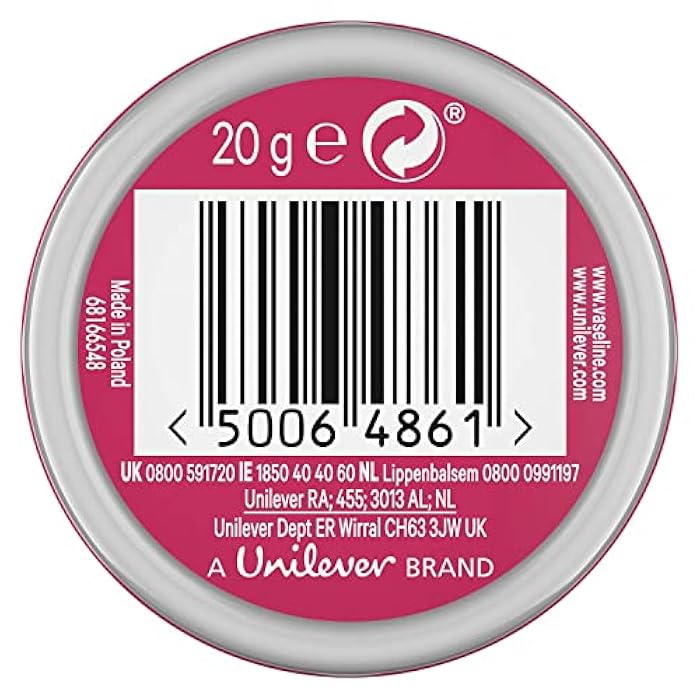 Vaseline Lip Therapy Rosy Lips Petroleum Jelly, 20 g (Pack of 6) - Image 2