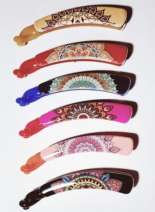 Drishti® Plastic Hair Clutcher Hair Claw Clip for Girls & Women Small Size Multicolor Pack of 6 - Image 3