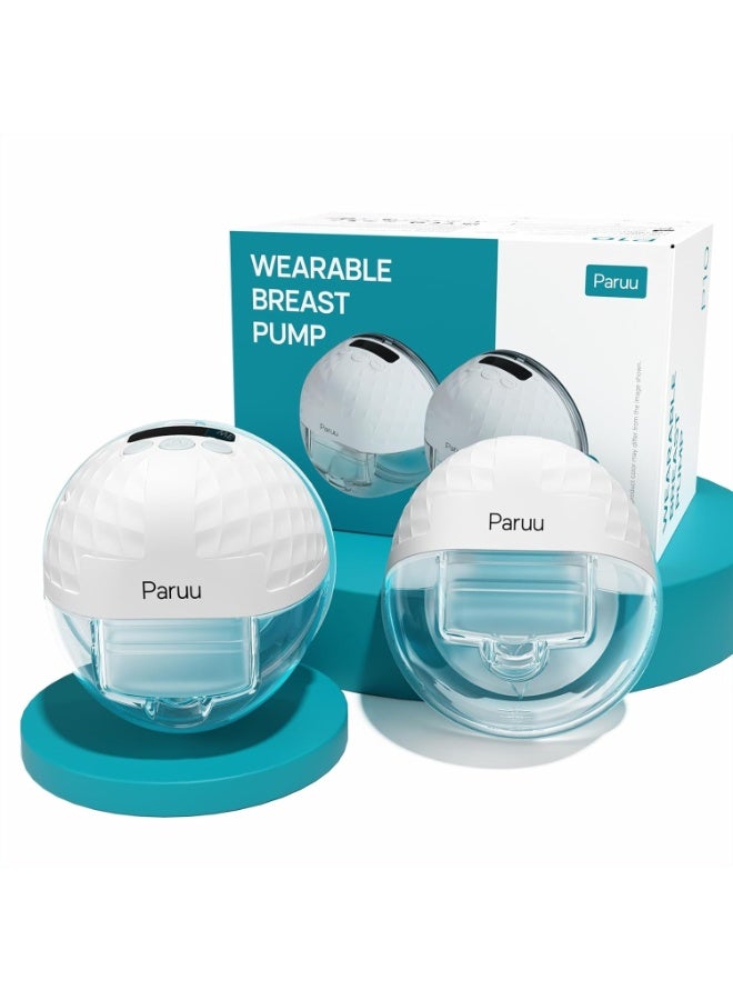 Paruu مضخة ثدي قابلة للارتداء P10 بدون استخدام اليدين، 338mmHg شفط قوي، ضوضاء منخفضة، 4 أوضاع و 9 مستويات - Image 1