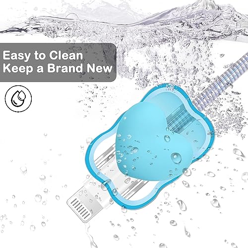 Meyaar Wave-Shaped Cable Protector Series with 3D Cute Pattern for iPhone Charger 20W & 18W, Data Line Wire Saver Charging Cable Charger Protective Cable, Full Protection Cover (Blue Heart) - Image 5