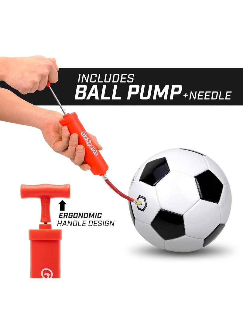 GoSports GoSports Classic Black and White Soccer Balls  Single or 6 Pack  Sizes 3 4 5 with Ball Pump  - Image 4