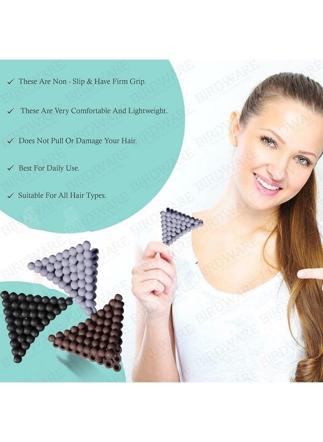 BIRDWARE Hair Accessories Hollow Hair Clips Medium Acrylic Clutchers Multicolor Butterfly Girls And Women Minimalist Dainty Triangle Geometric Clamps Hair Clutchers Metal Hairties 3 Pcs  - Image 3