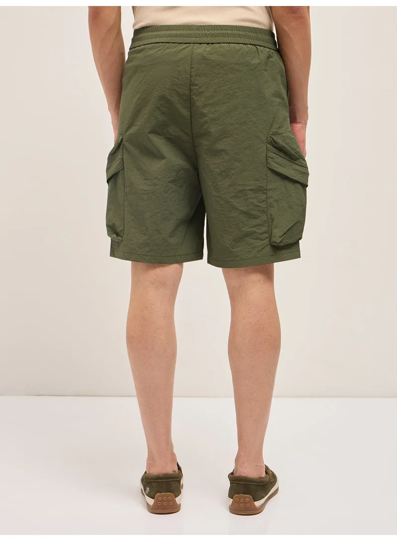THE BEAR HOUSE  Men’s Casual Polyester Shorts – Lightweight, Comfortable & Breathable – Relaxed Fit with Pockets – Perfect for Daily Wear, Home, Travel, Beach & Warm Weather Outings for Men | Best Price UAE