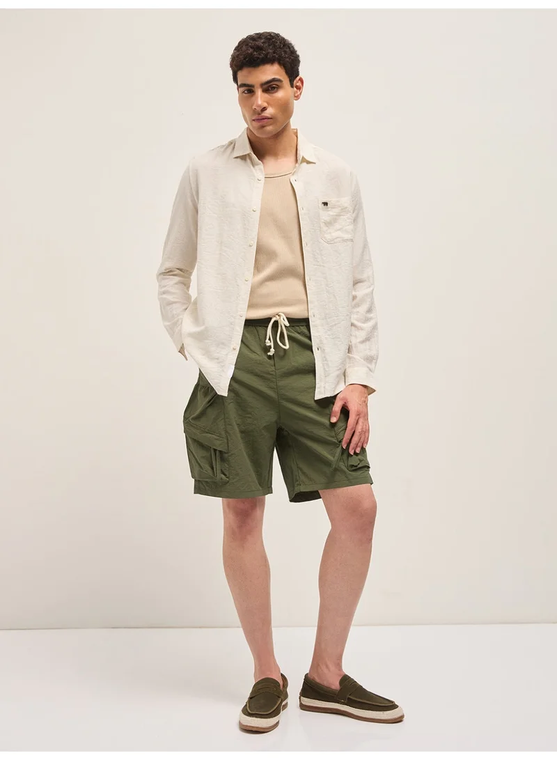 THE BEAR HOUSE  Men’s Casual Polyester Shorts – Lightweight, Comfortable & Breathable – Relaxed Fit with Pockets – Perfect for Daily Wear, Home, Travel, Beach & Warm Weather Outings for Men | Best Price UAE